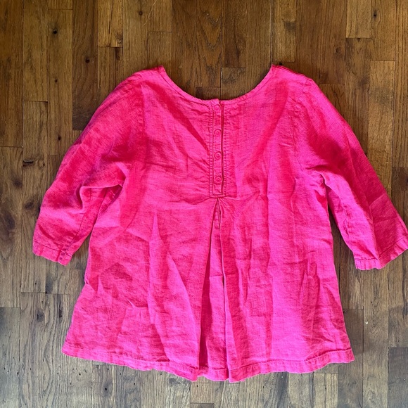 Flax pink linen top size medium - Picture 4 of 5